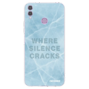 Picasee silikonski prozorni ovitek za Honor 8X - SILENCE