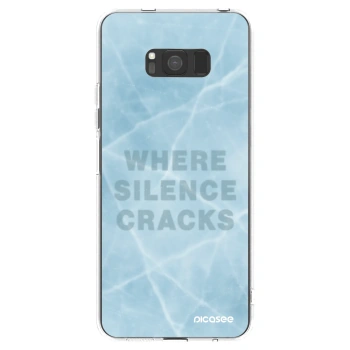 Picasee silikonski prozorni ovitek za Samsung Galaxy S8 G950F - SILENCE