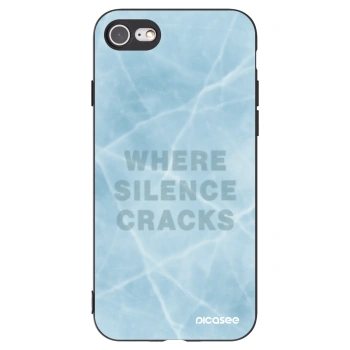 Picasee silikonski črni ovitek za Apple iPhone 8 - SILENCE