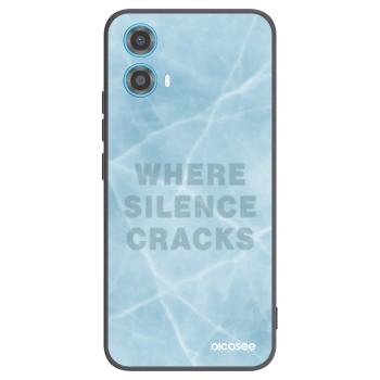 Picasee silikonski črni ovitek za Motorola Moto G34 5G - SILENCE