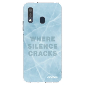 Picasee silikonski prozorni ovitek za Samsung Galaxy A40 A405F - SILENCE
