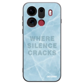 Picasee silikonski črni ovitek za OPPO Find X9 Pro - SILENCE
