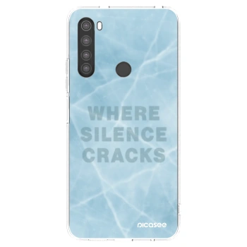 Picasee silikonski prozorni ovitek za Xiaomi Redmi Note 8 - SILENCE