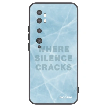 Picasee silikonski črni ovitek za Xiaomi Mi Note 10 (Pro) - SILENCE