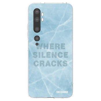Picasee silikonski prozorni ovitek za Xiaomi Mi Note 10 (Pro) - SILENCE