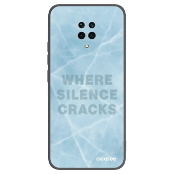 Picasee silikonski črni ovitek za Xiaomi Redmi Note 9S - SILENCE