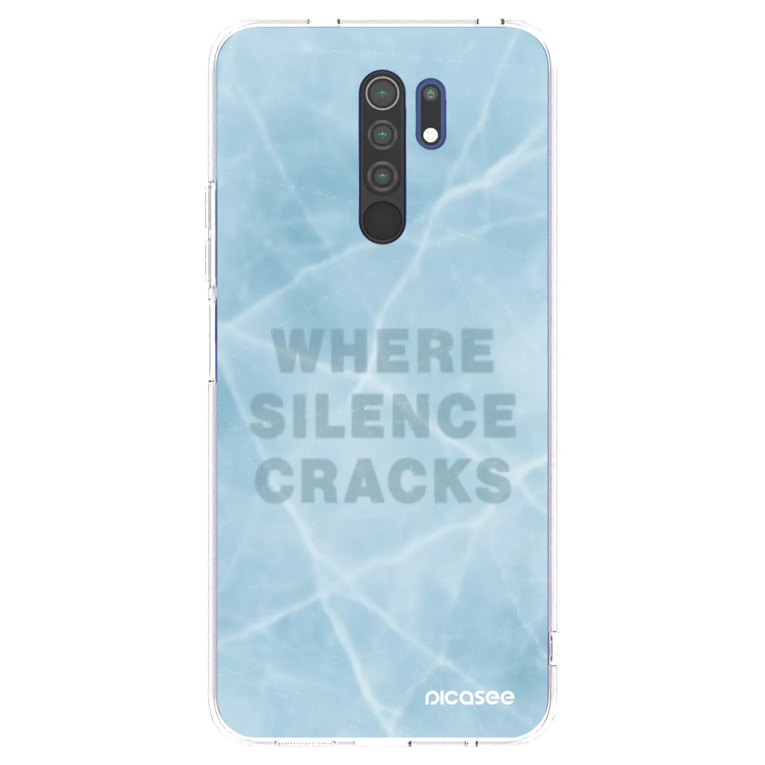 Picasee silikonski prozorni ovitek za Xiaomi Redmi 9 - SILENCE