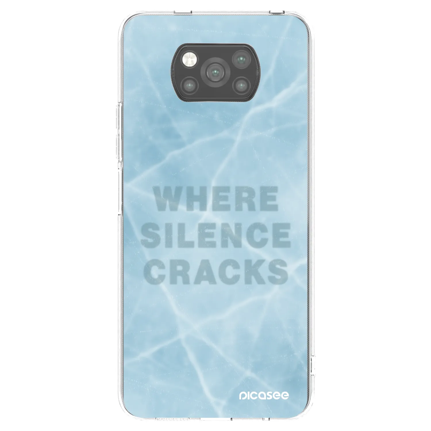 Picasee silikonski črni ovitek za Xiaomi Poco X3 - SILENCE