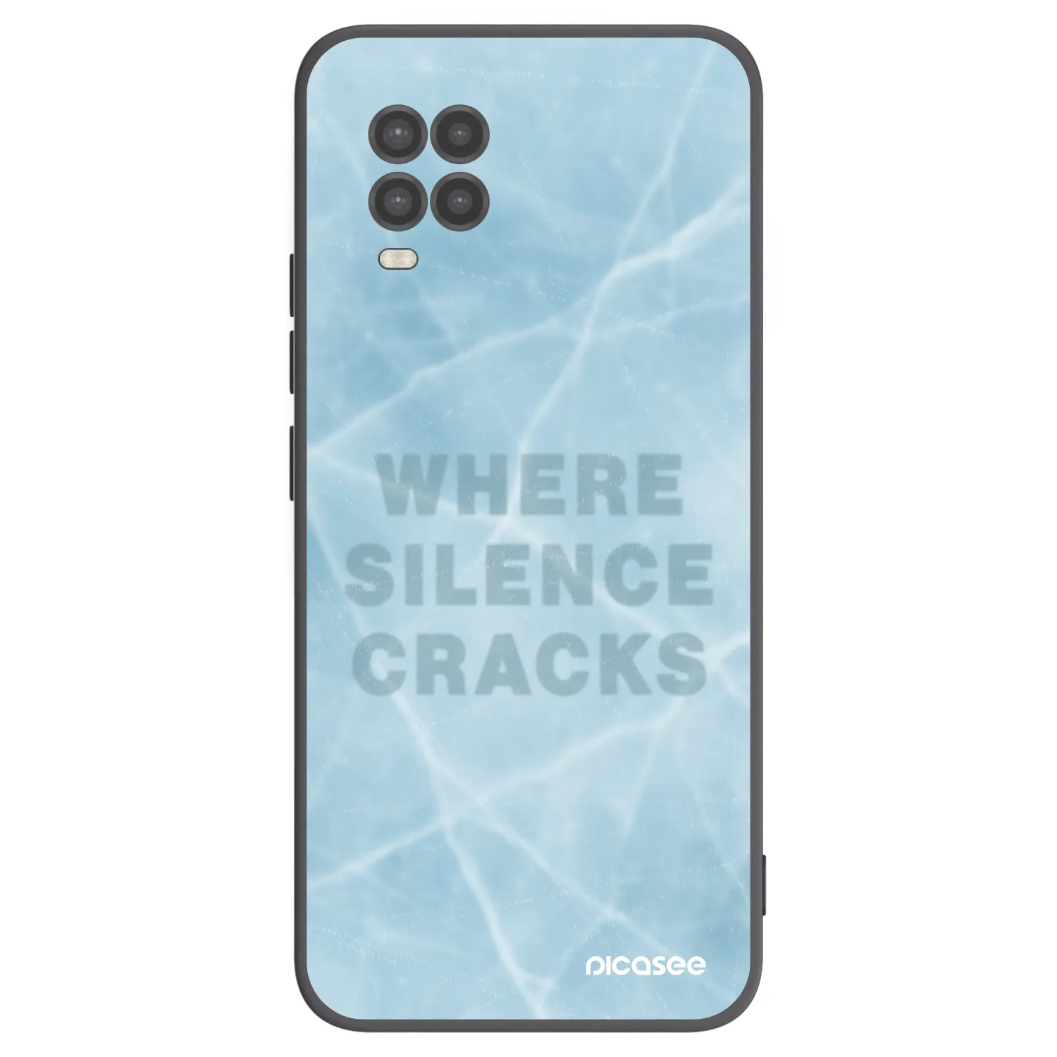 Picasee silikonski črni ovitek za Xiaomi Mi 10 Lite - SILENCE