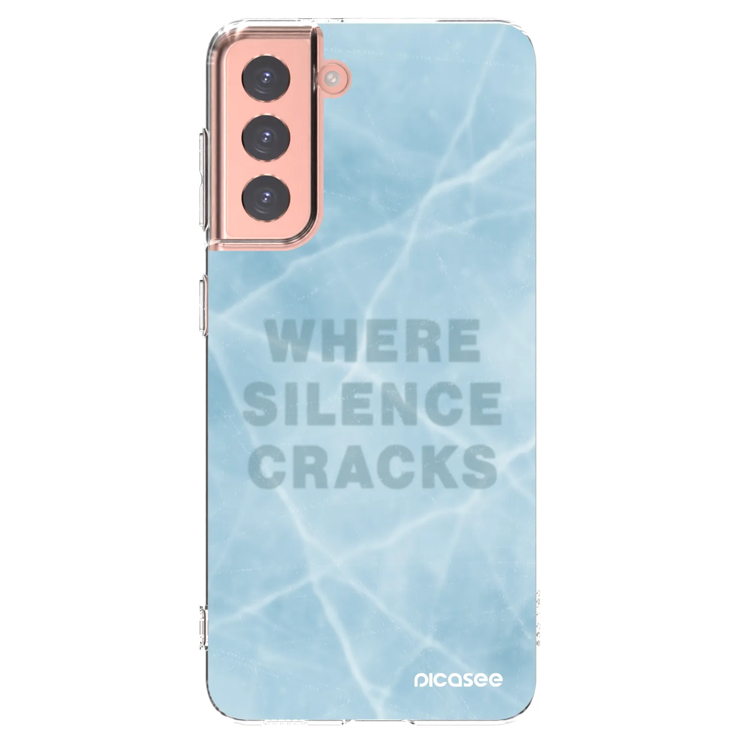 Picasee silikonski prozorni ovitek za Samsung Galaxy S21 5G G991B - SILENCE