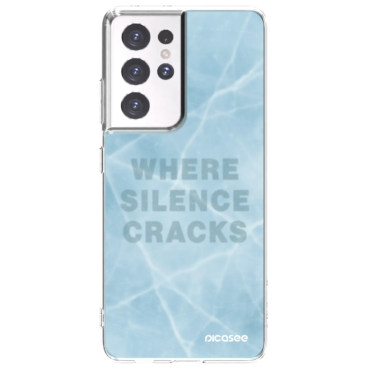 Picasee silikonski prozorni ovitek za Samsung Galaxy S21 Ultra 5G G998B - SILENCE