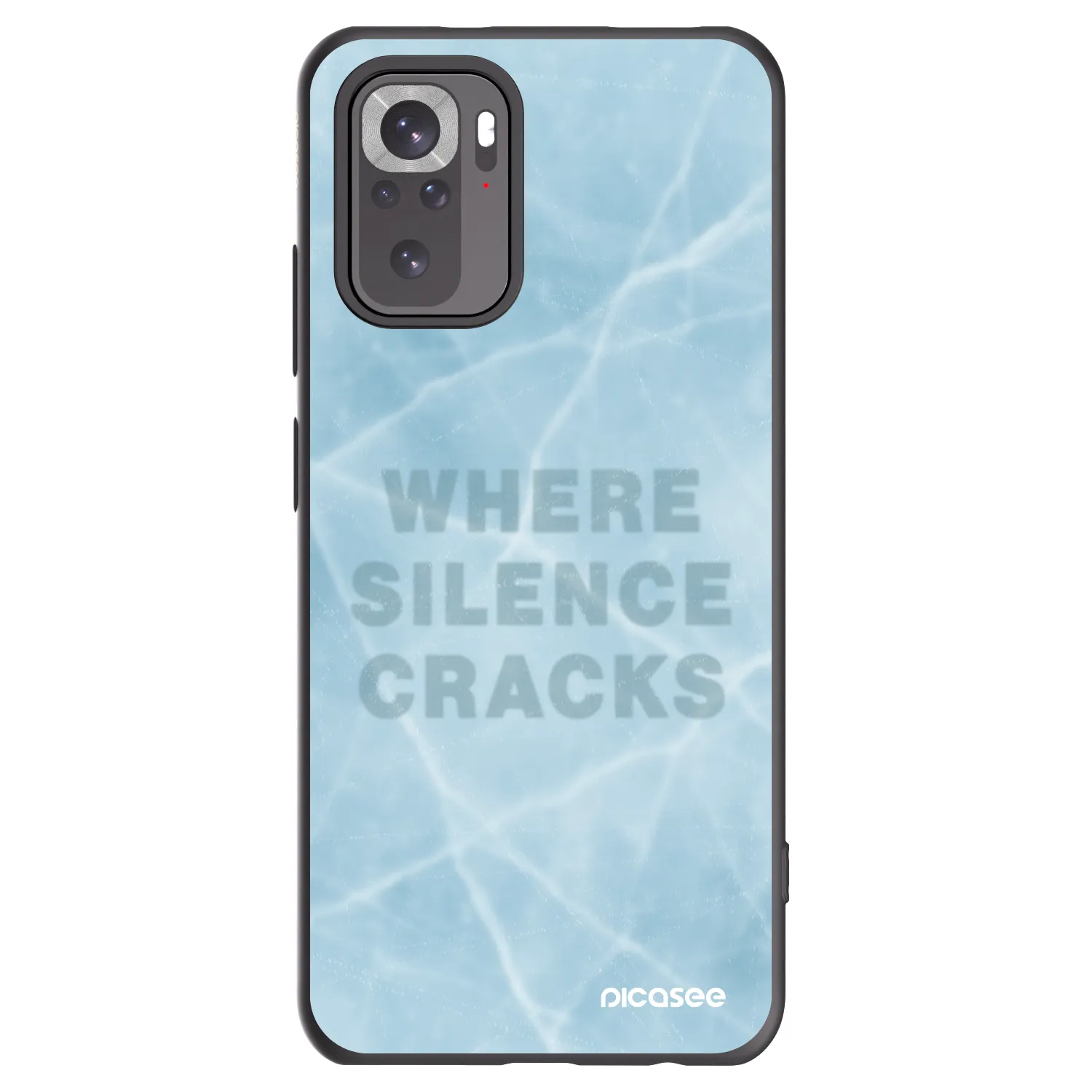 Picasee silikonski črni ovitek za Xiaomi Redmi Note 10 - SILENCE