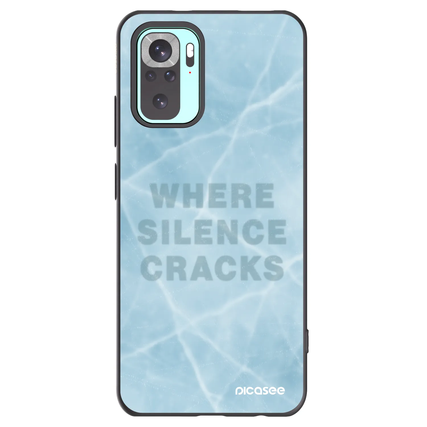 Picasee silikonski črni ovitek za Xiaomi Redmi Note 10 Pro - SILENCE