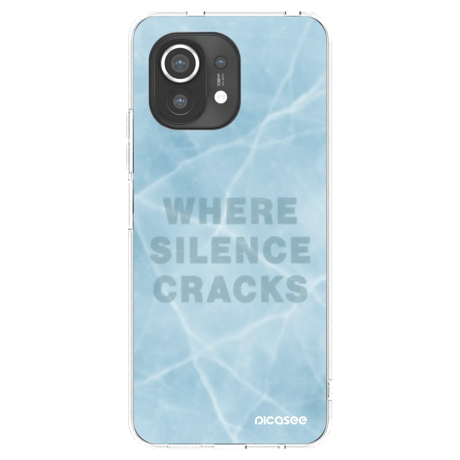 Picasee silikonski prozorni ovitek za Xiaomi Mi 11 - SILENCE