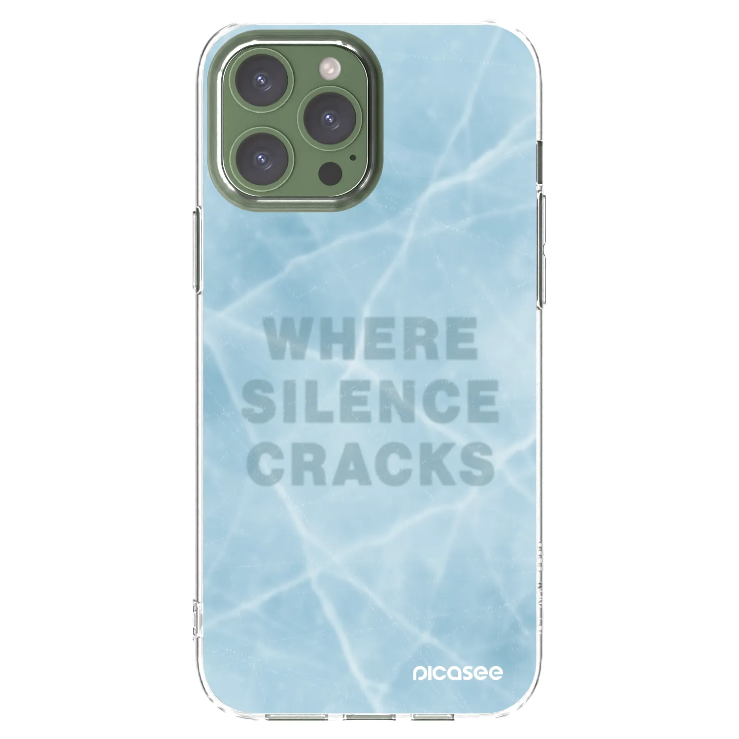 Picasee silikonski prozorni ovitek za Apple iPhone 13 Pro Max - SILENCE