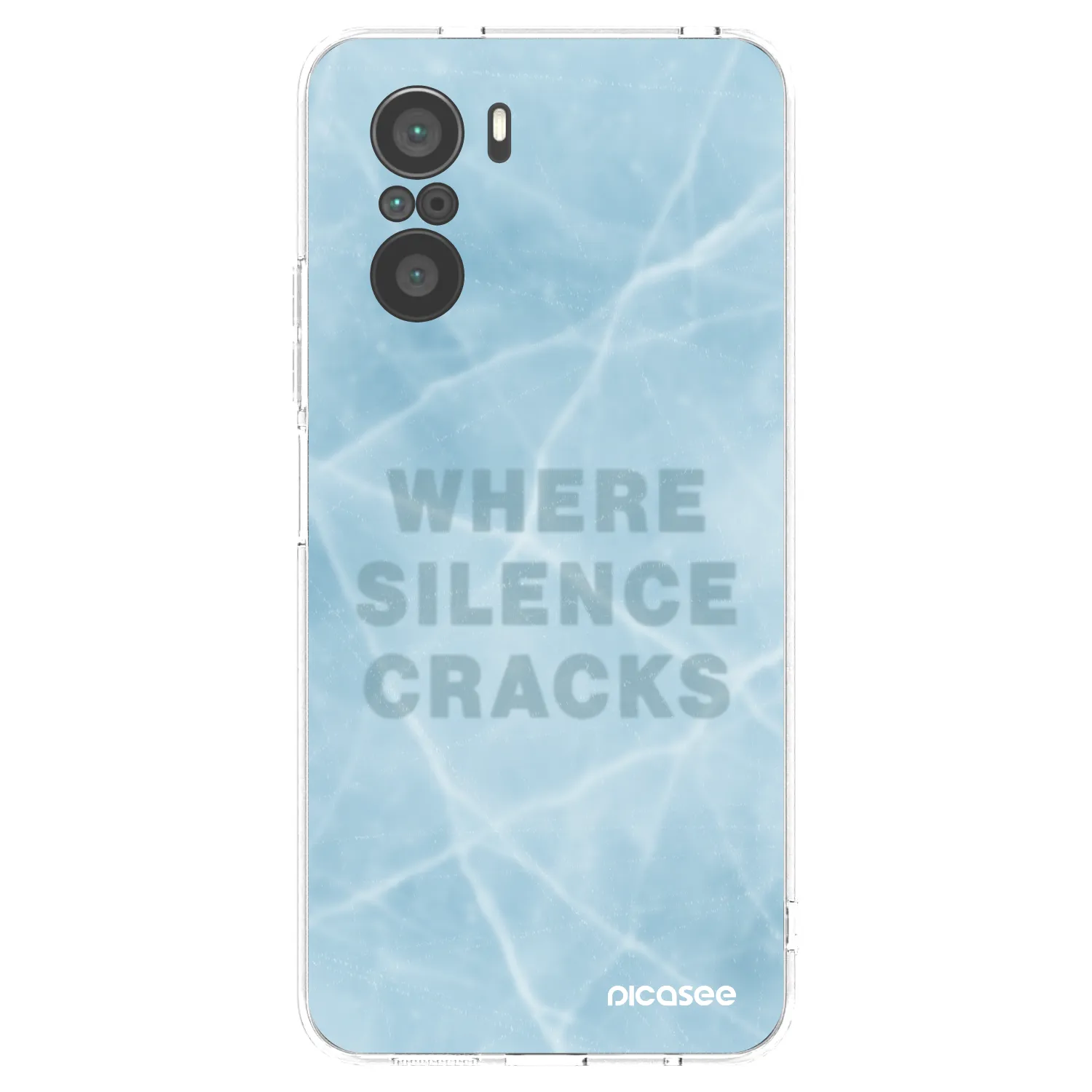Picasee silikonski prozorni ovitek za Xiaomi Poco F3 - SILENCE