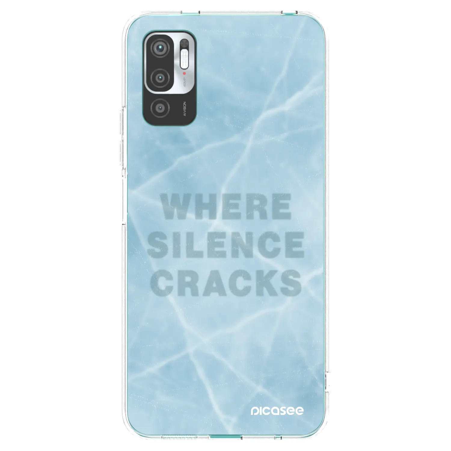 Picasee silikonski prozorni ovitek za Xiaomi Redmi Note 10 5G - SILENCE