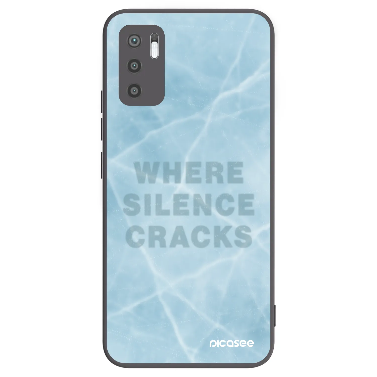 Picasee silikonski črni ovitek za Xiaomi Redmi Note 10 5G - SILENCE