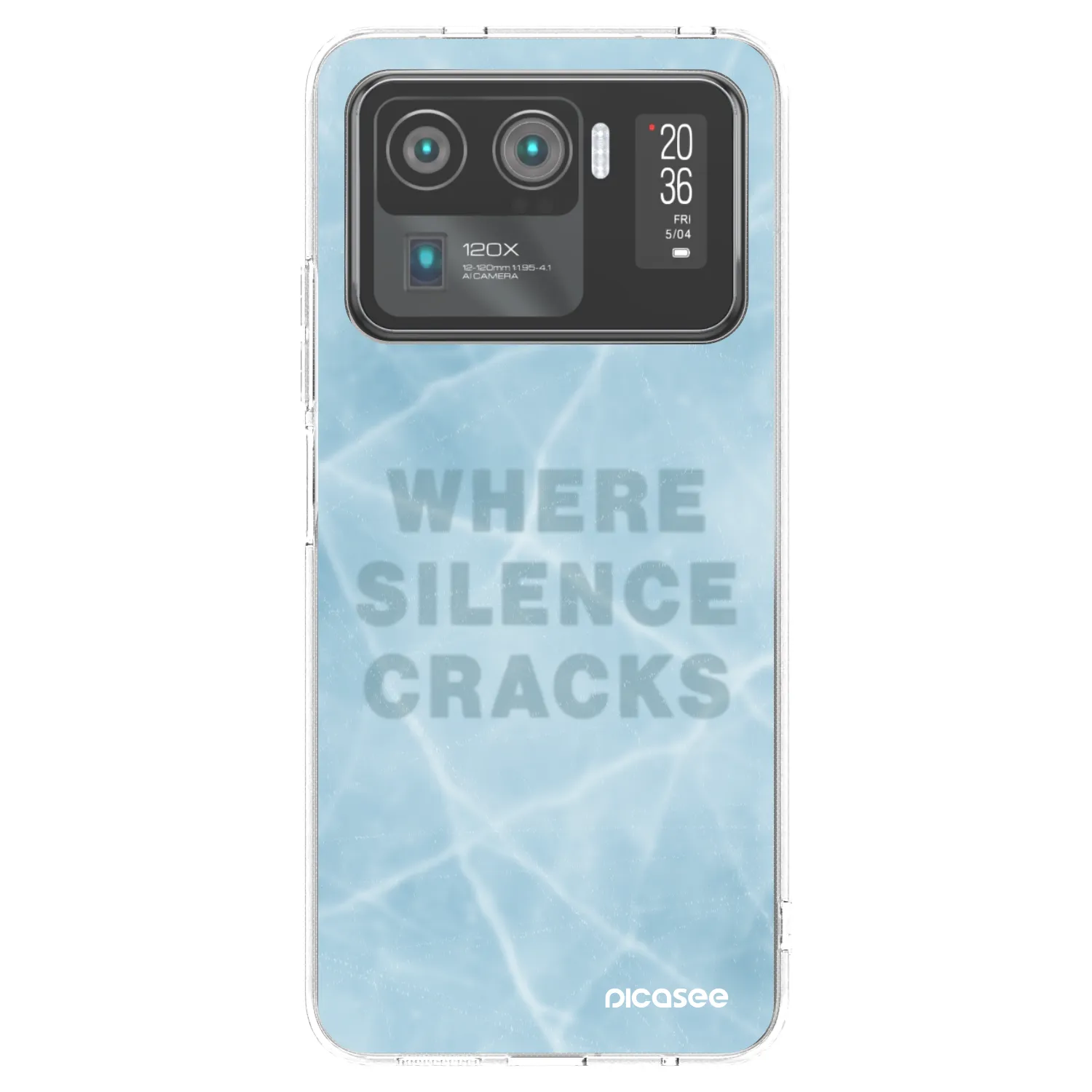 Picasee silikonski prozorni ovitek za Xiaomi Mi 11 Ultra - SILENCE