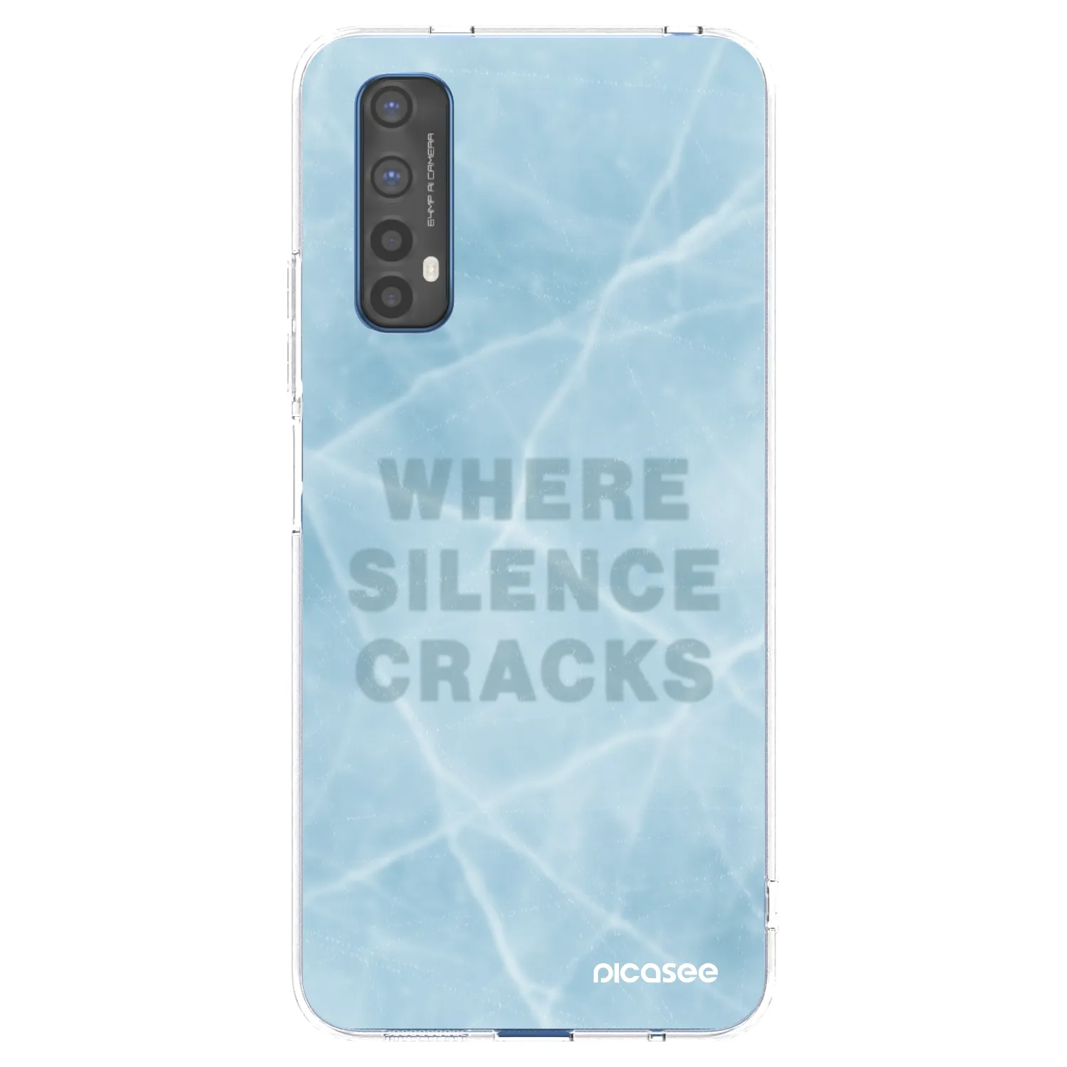 Picasee silikonski prozorni ovitek za Realme 7 - SILENCE