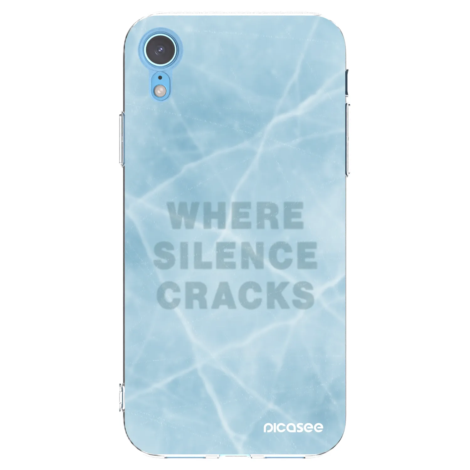 Picasee silikonski prozorni ovitek za Apple iPhone XR - SILENCE