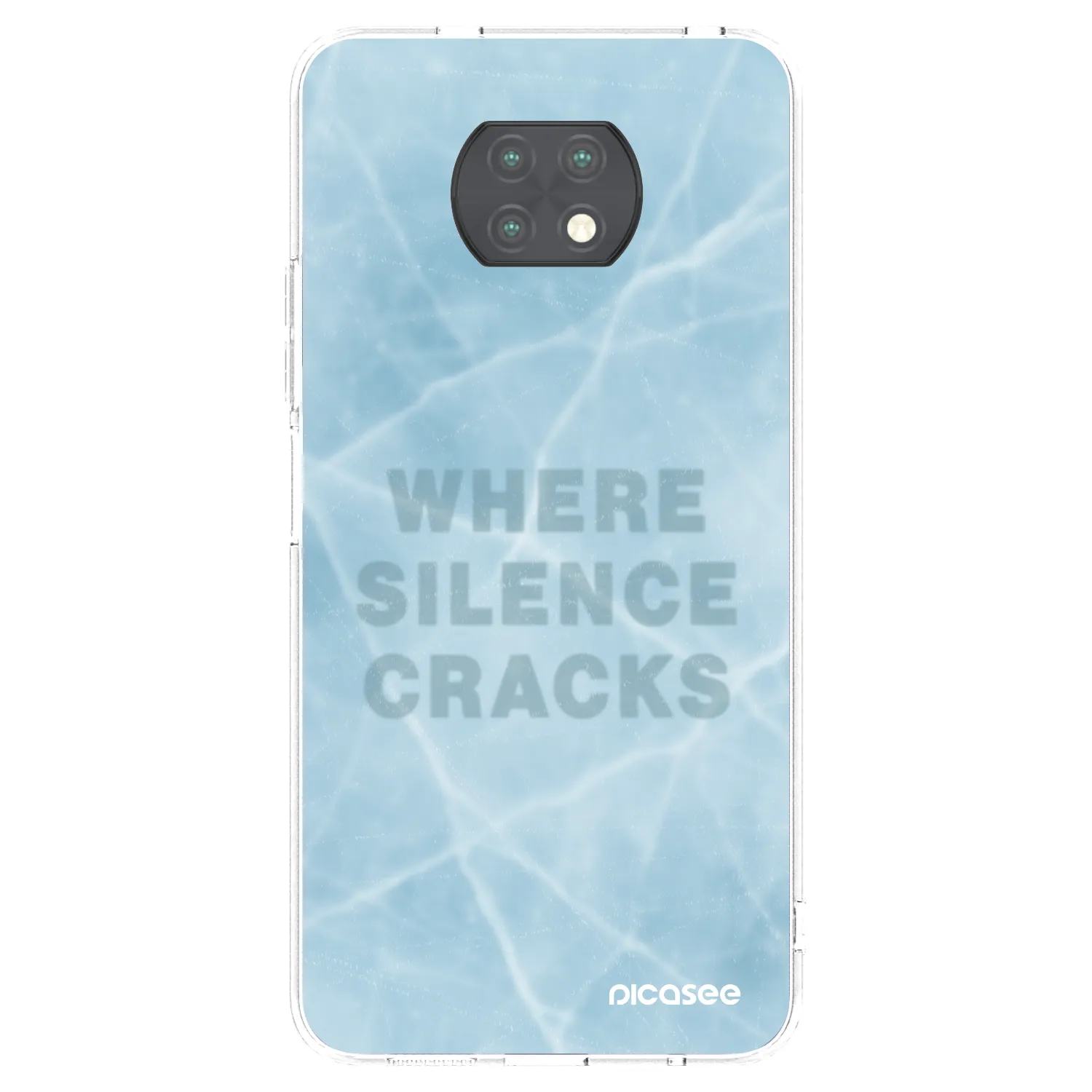 Picasee silikonski prozorni ovitek za Xiaomi Redmi Note 9T - SILENCE