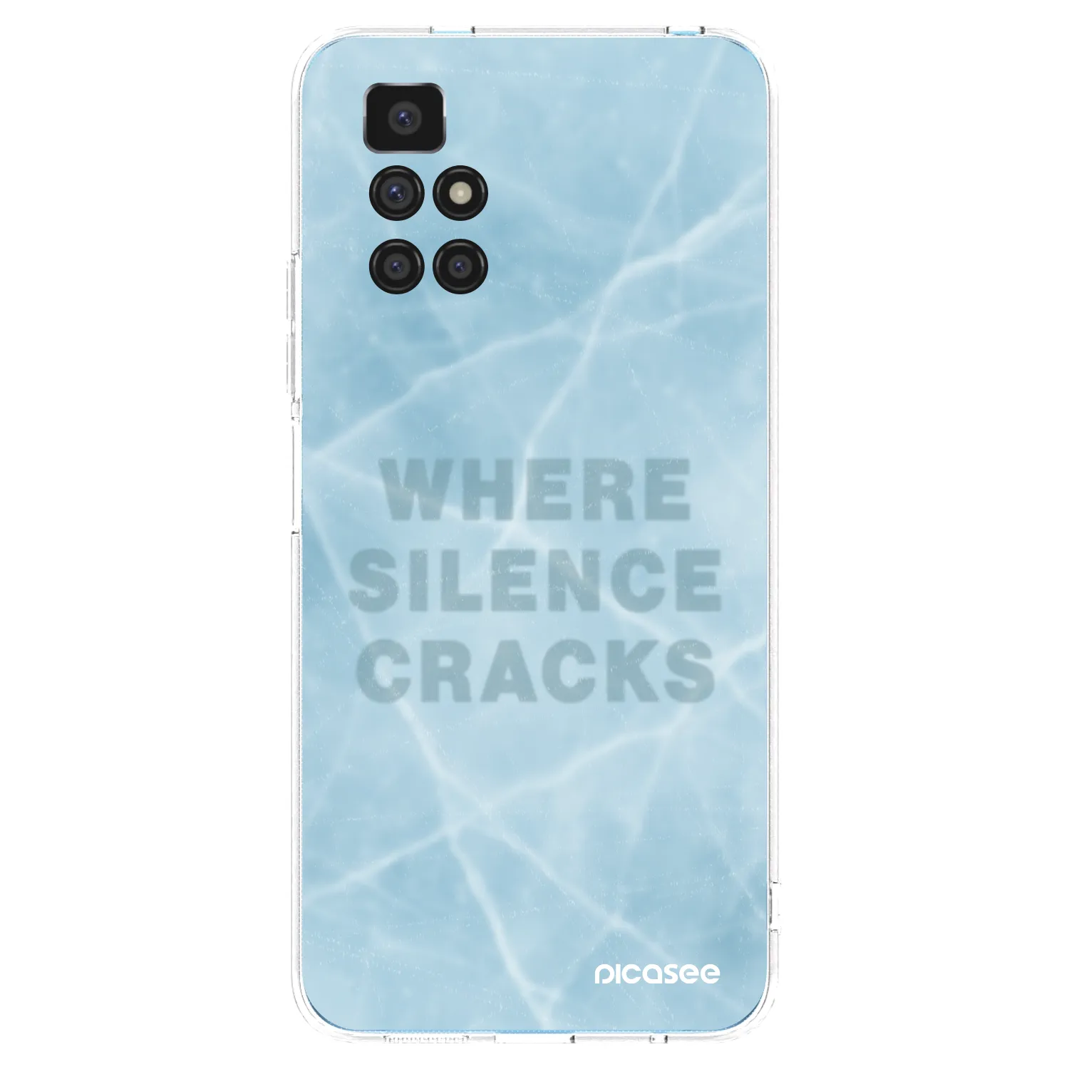 Picasee silikonski prozorni ovitek za Xiaomi Redmi 10 - SILENCE