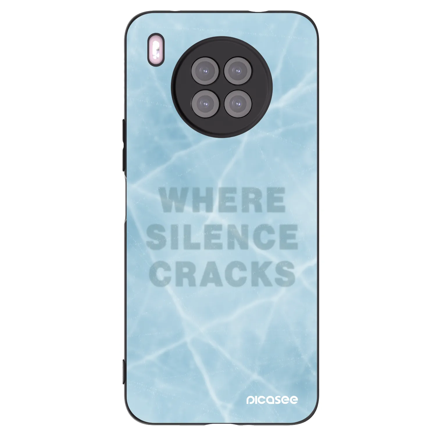 Picasee silikonski črni ovitek za Huawei Nova 8i - SILENCE