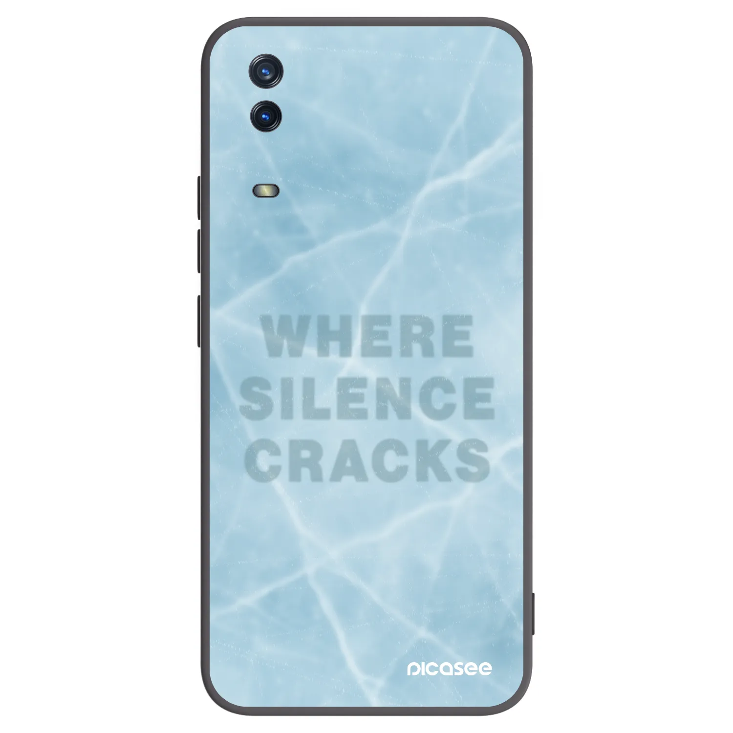 Picasee silikonski črni ovitek za Vivo Y11s - SILENCE