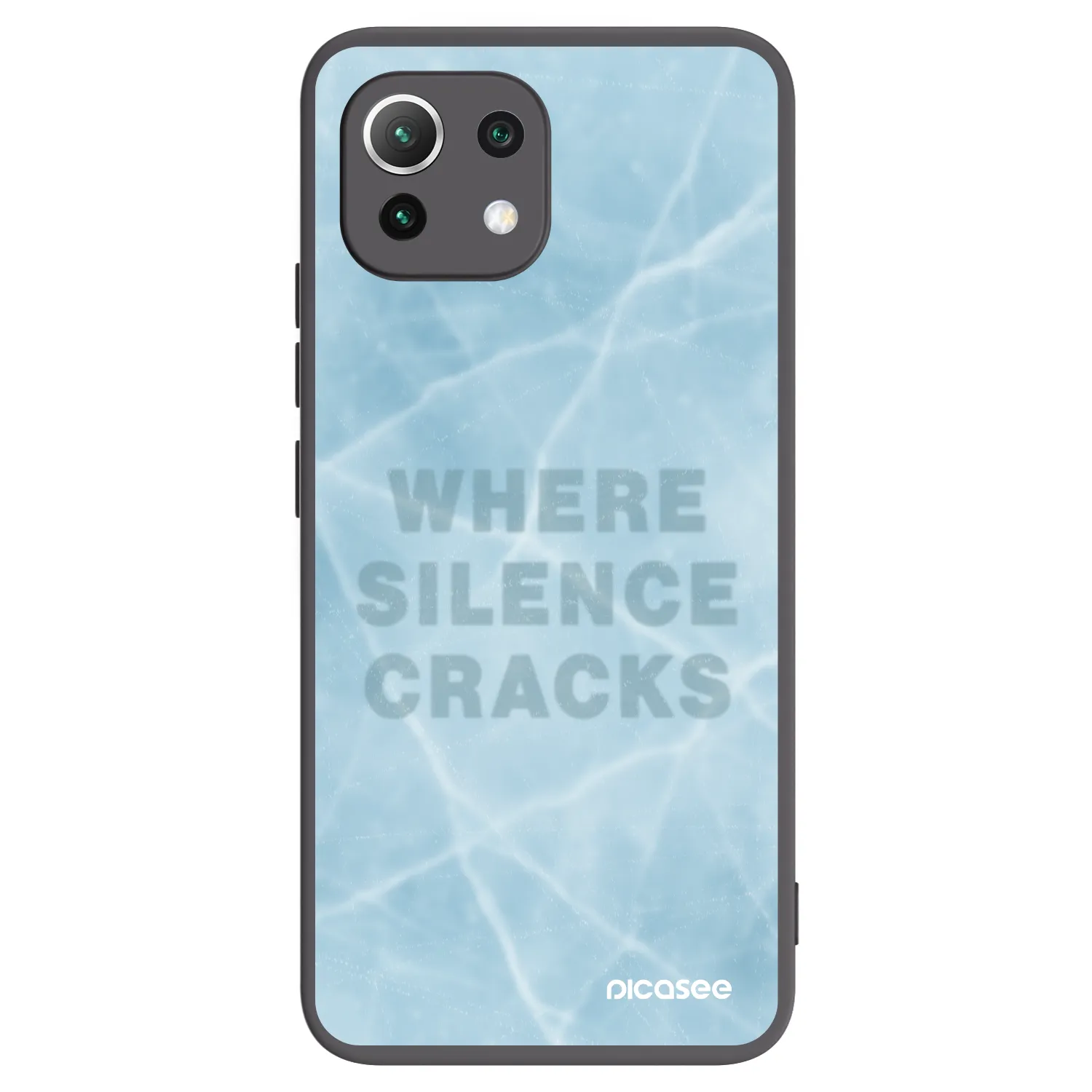 Picasee silikonski črni ovitek za Xiaomi 11 Lite 5G NE - SILENCE