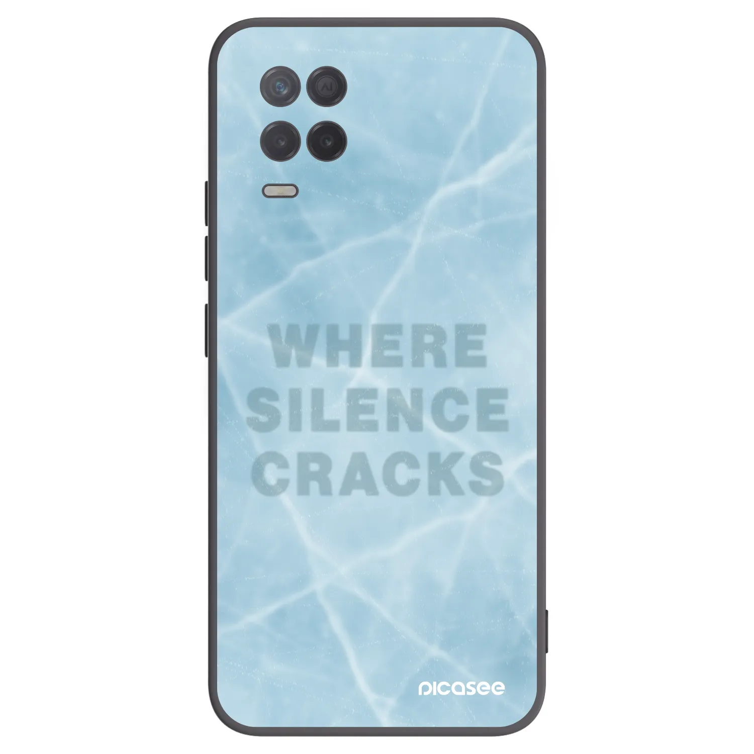 Picasee silikonski črni ovitek za Realme 8 5G - SILENCE