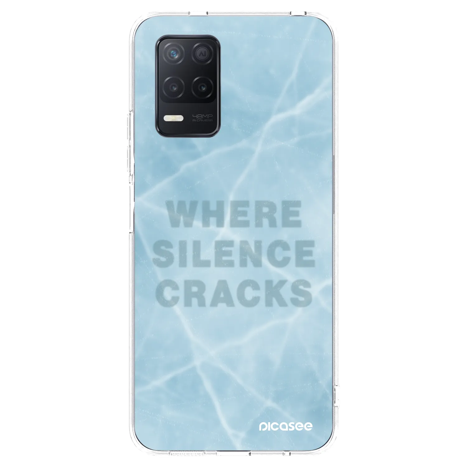Picasee silikonski prozorni ovitek za Realme 8 5G - SILENCE