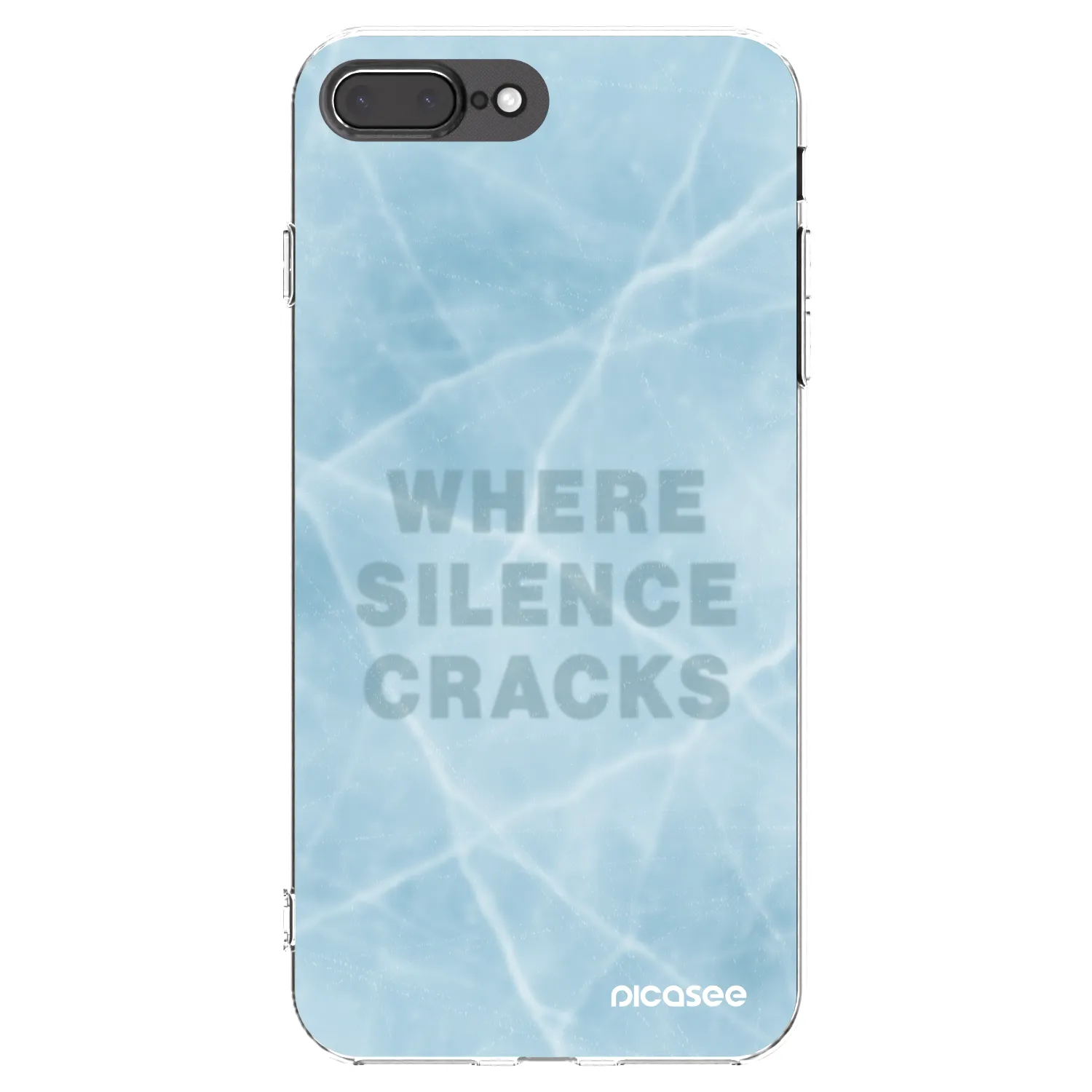 Picasee silikonski prozorni ovitek za Apple iPhone 7 Plus - SILENCE