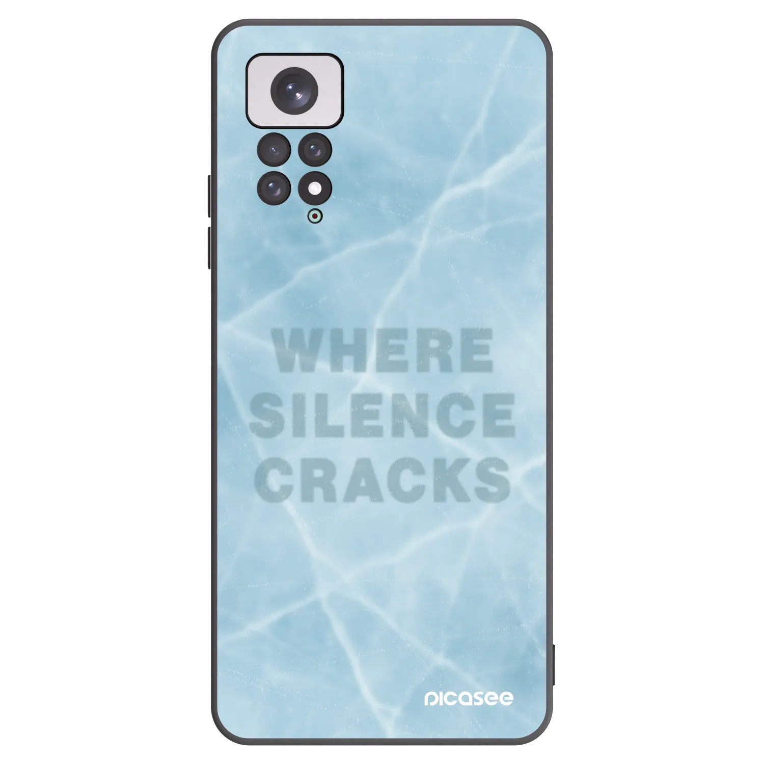 Picasee silikonski črni ovitek za Xiaomi Redmi Note 11 - SILENCE