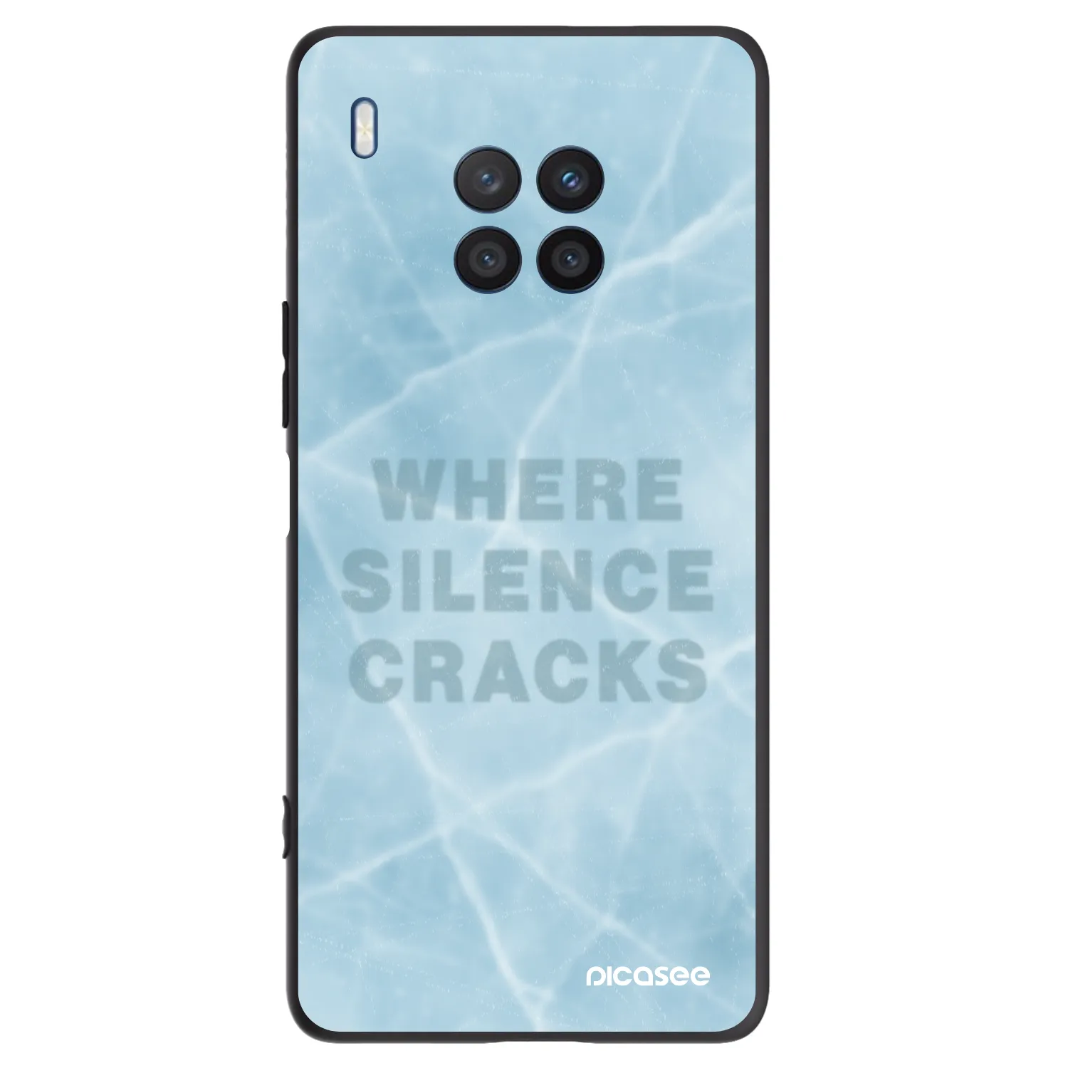 Picasee silikonski črni ovitek za Honor 50 Lite - SILENCE