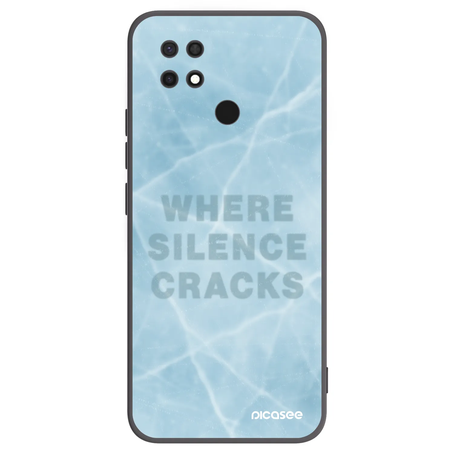 Picasee silikonski črni ovitek za Xiaomi Redmi 10C - SILENCE