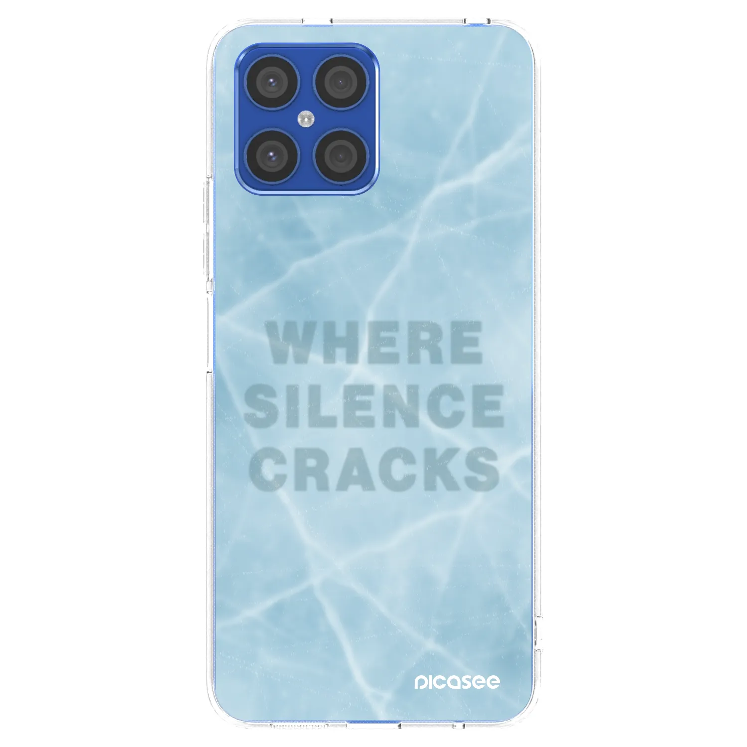 Picasee silikonski prozorni ovitek za Honor X8 4G - SILENCE