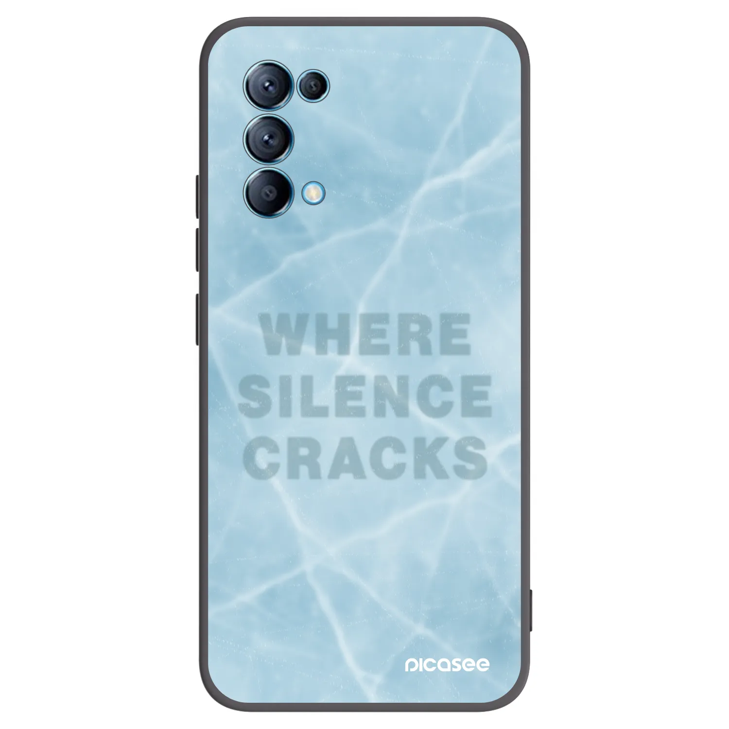 Picasee silikonski črni ovitek za OPPO Reno 5 5G - SILENCE