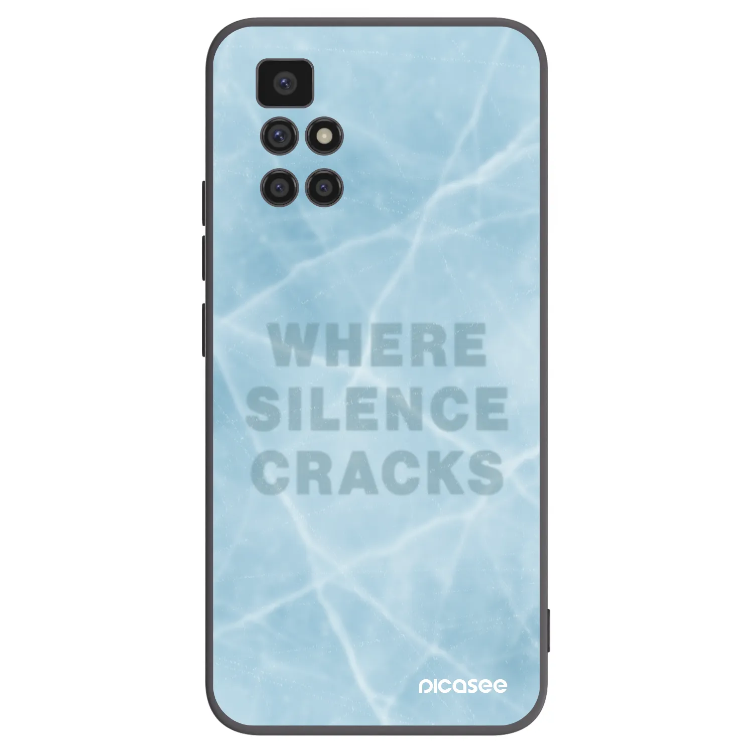 Picasee silikonski črni ovitek za Xiaomi Redmi 10 (2022) - SILENCE