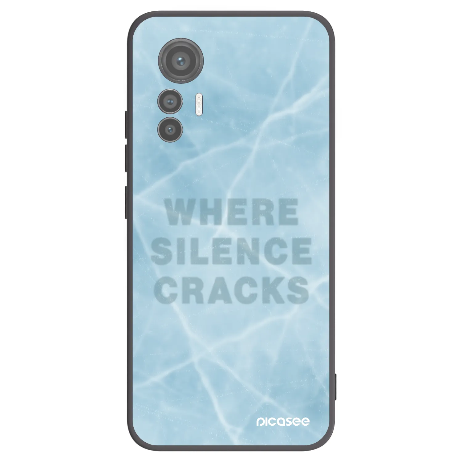 Picasee silikonski črni ovitek za Xiaomi 12 Lite - SILENCE