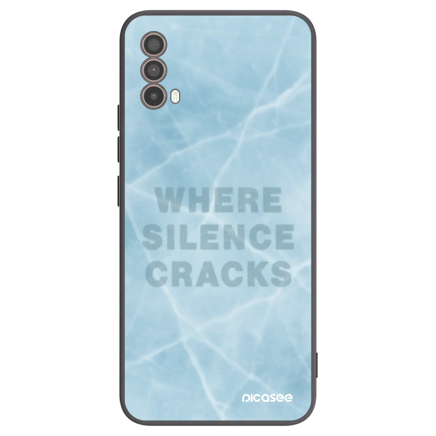 Picasee silikonski črni ovitek za Motorola Moto E40 - SILENCE