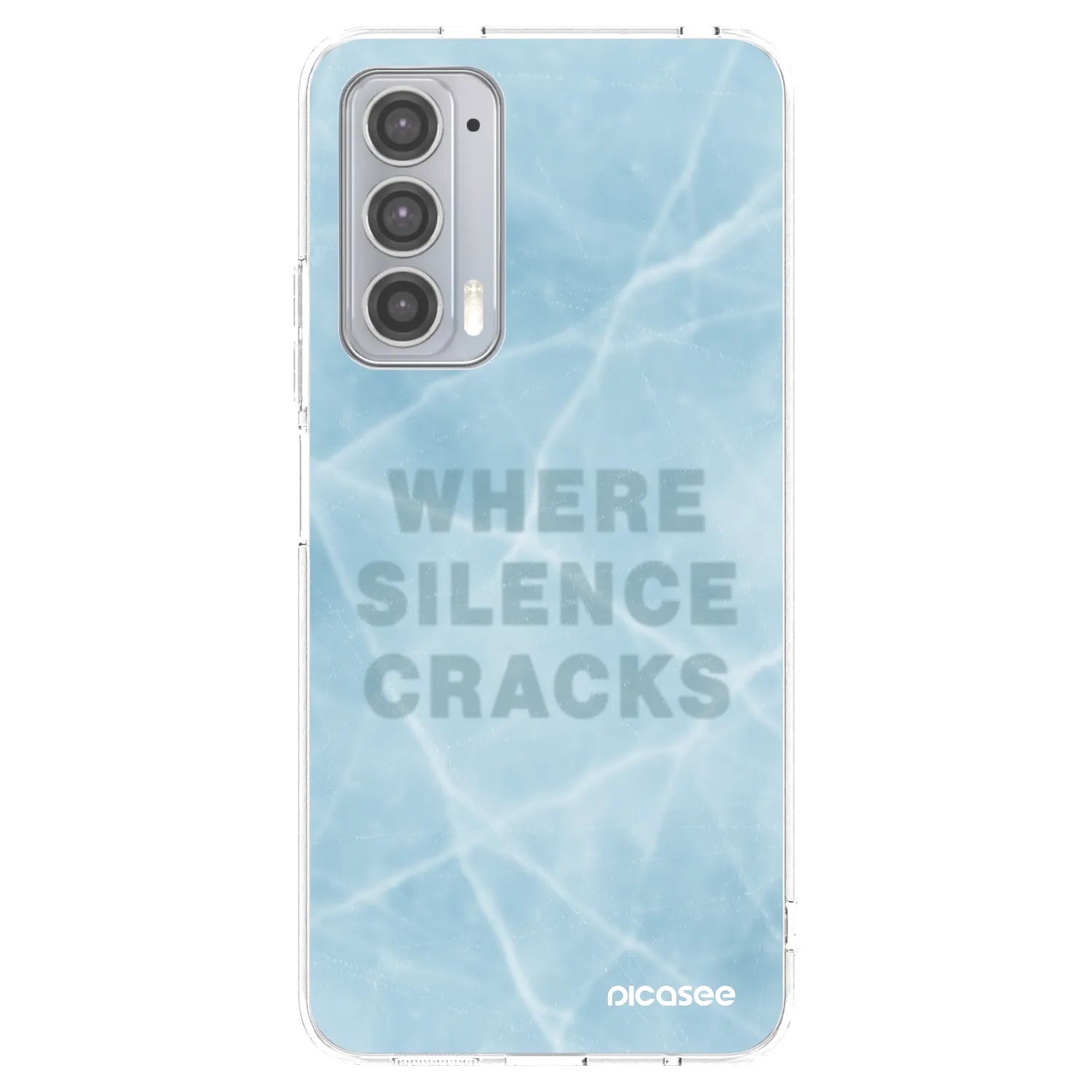 Picasee silikonski prozorni ovitek za Motorola Edge 20 - SILENCE