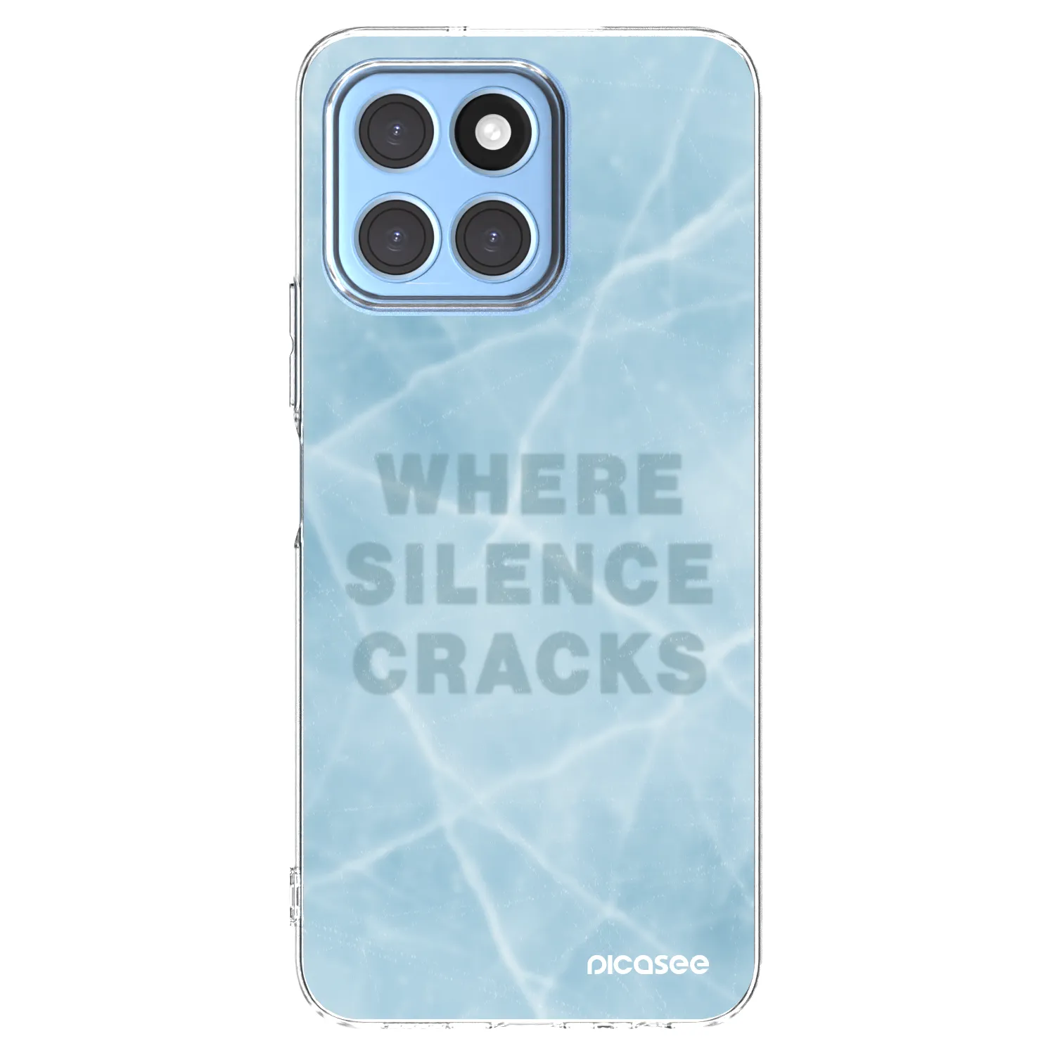Picasee silikonski prozorni ovitek za Honor X8 5G - SILENCE