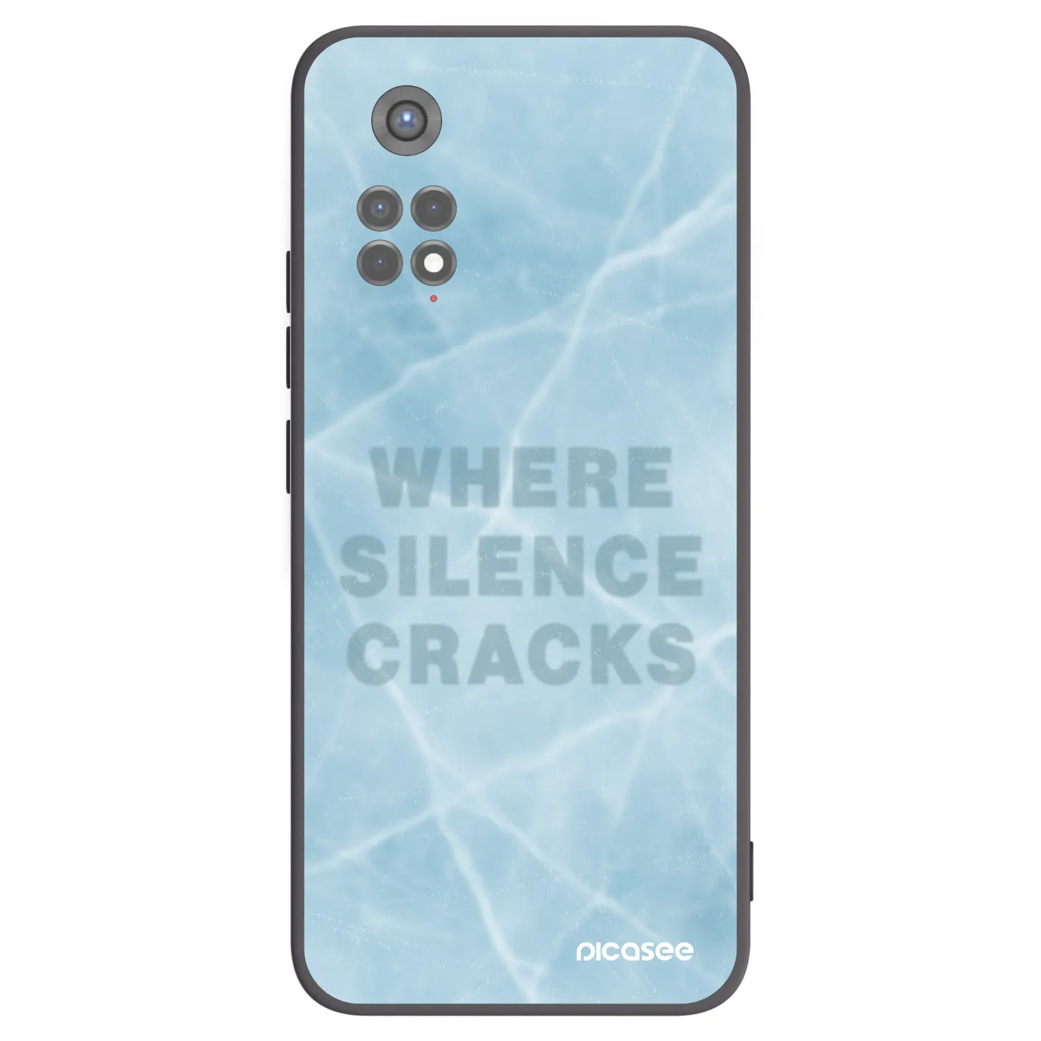 Picasee silikonski črni ovitek za Xiaomi Redmi Note 11S 5G - SILENCE