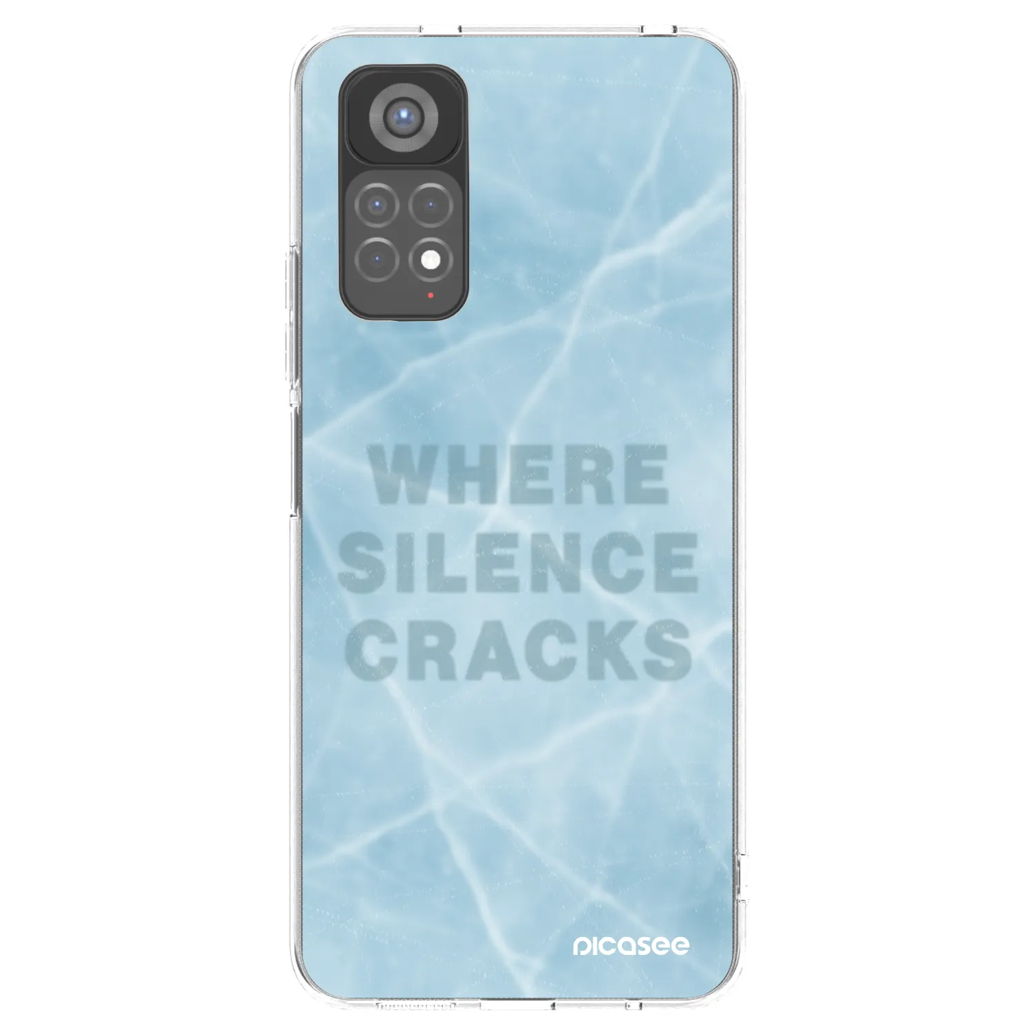 Picasee silikonski prozorni ovitek za Xiaomi Redmi Note 11S 5G - SILENCE