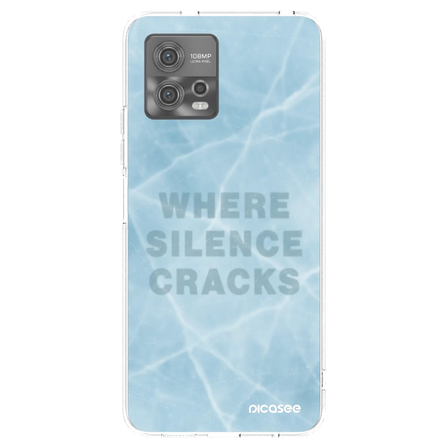 Picasee silikonski prozorni ovitek za Motorola Moto G72 - SILENCE