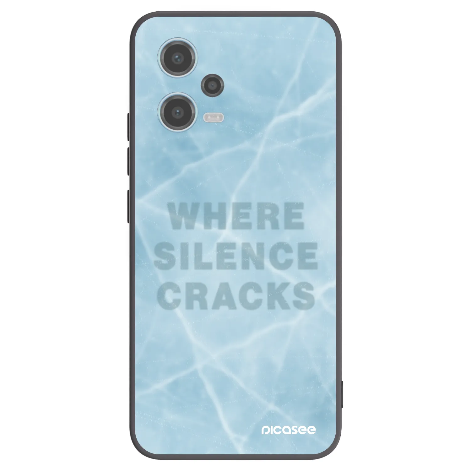 Picasee silikonski črni ovitek za Xiaomi Redmi Note 12 5G - SILENCE