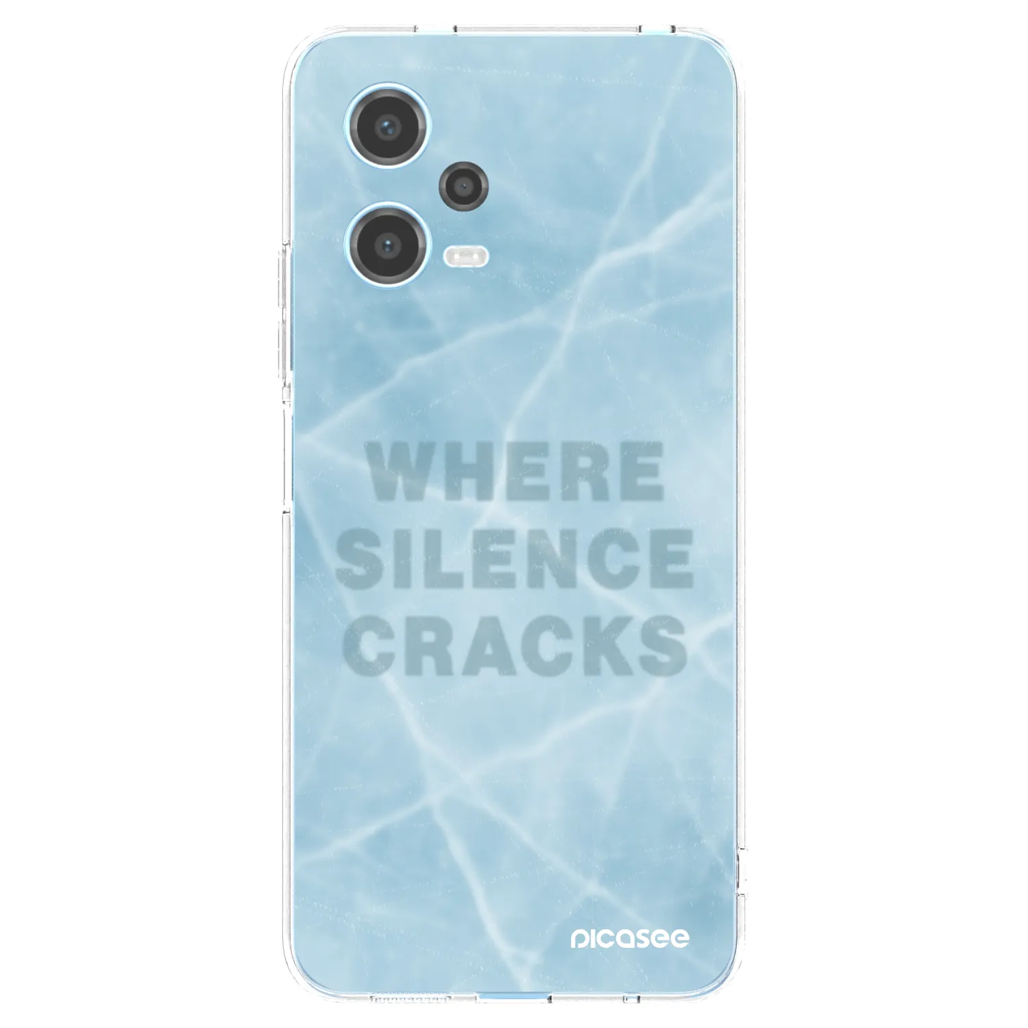 Picasee silikonski prozorni ovitek za Xiaomi Redmi Note 12 5G - SILENCE
