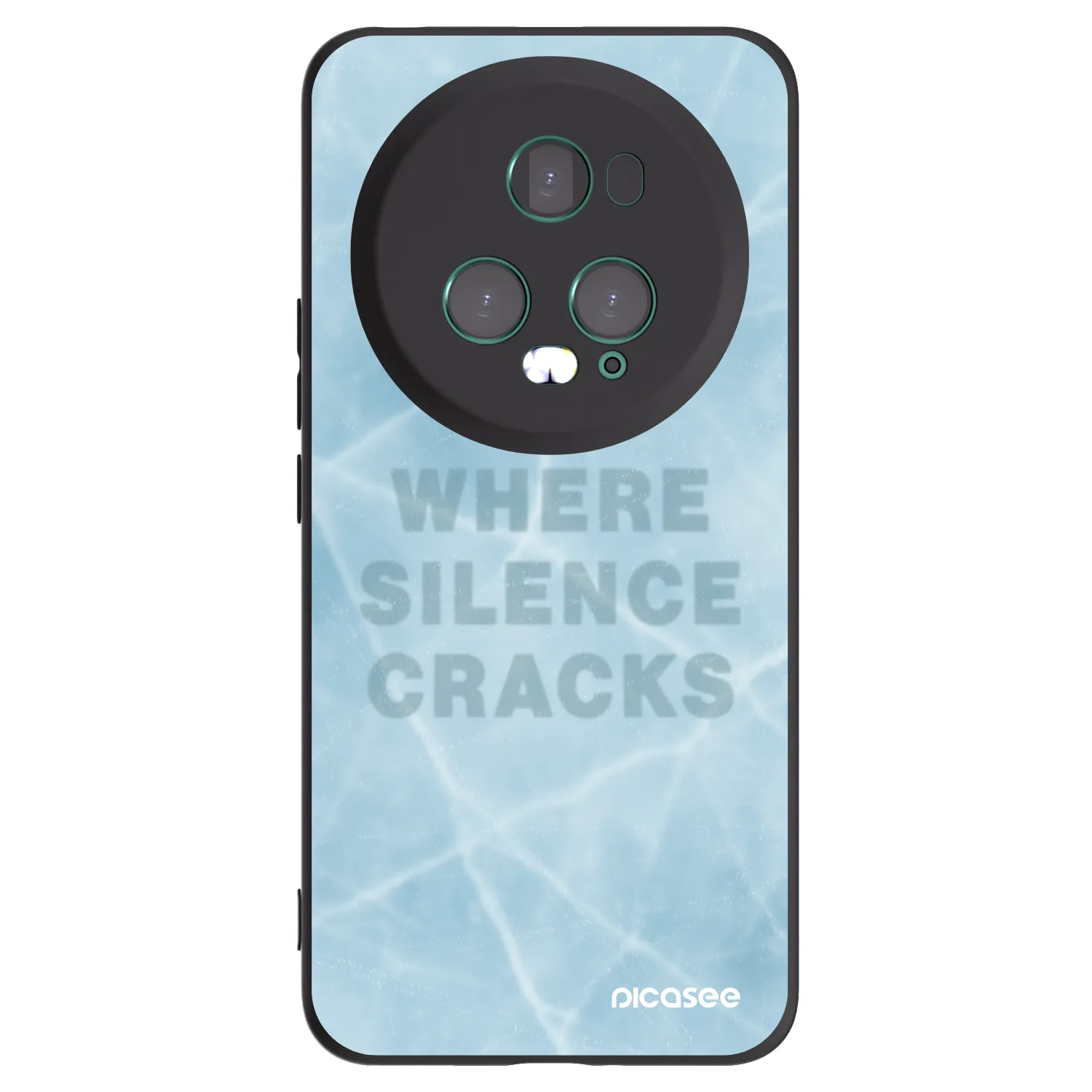 Picasee silikonski črni ovitek za Honor Magic5 Pro - SILENCE