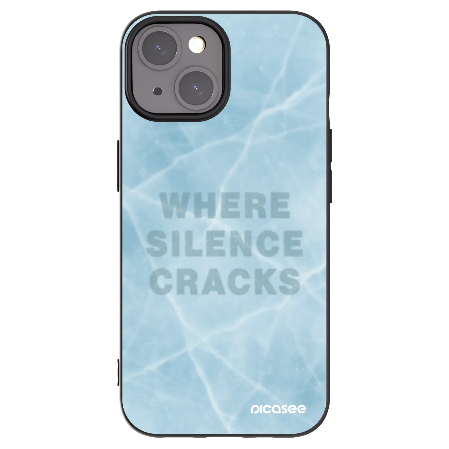 Picasee silikonski črni ovitek za Apple iPhone 15 - SILENCE